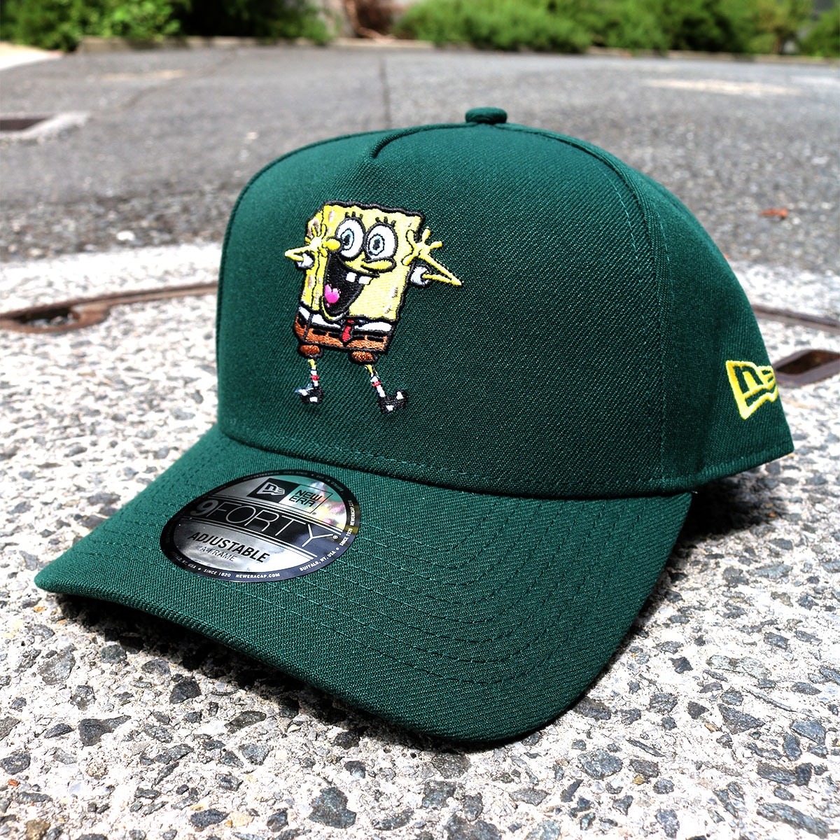 ★★나오코★★　　ファンキャップ New Era × Nickelodeon ニューエラ×ニコロデオン SPONGEBOB DK GREEN