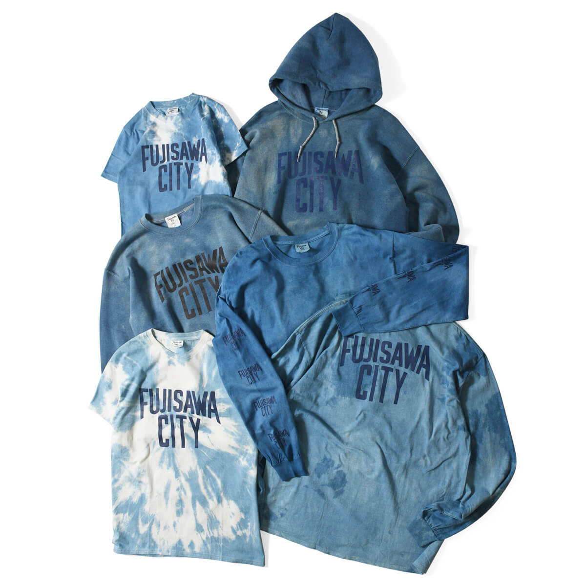 FUJISAWA CITY LOVE フジサワシティラブ BLUEHANDS PROJECT LOGO TEE