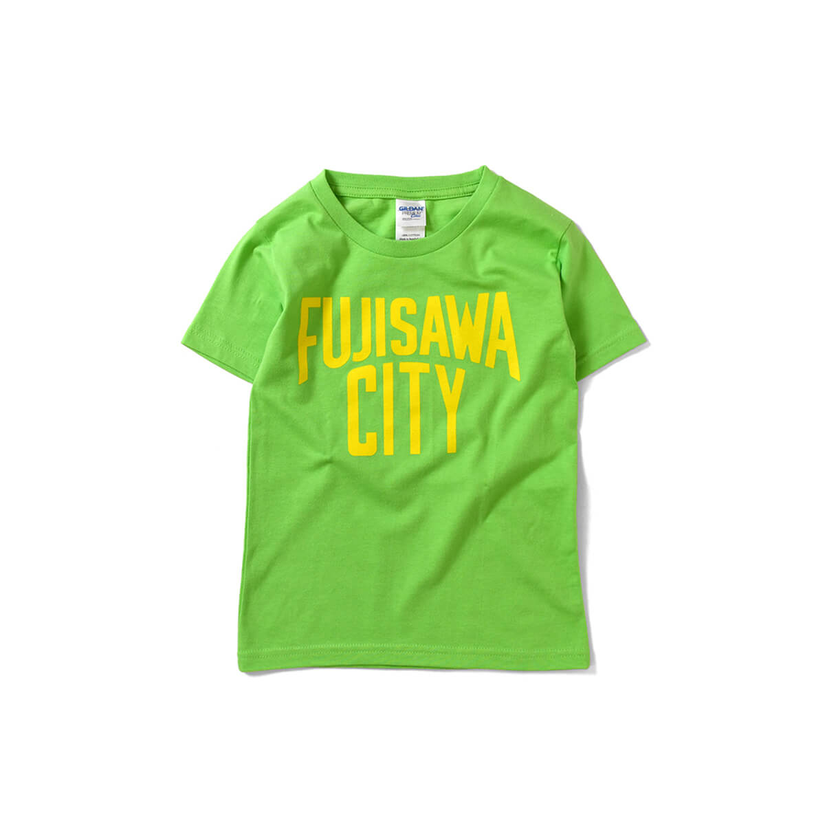 【キッズ】FUJISAWA CITY LOVE フジサワシティラブ KIDS LOGO TEE 半袖 Tシャツ LIME×YELLOW ライム