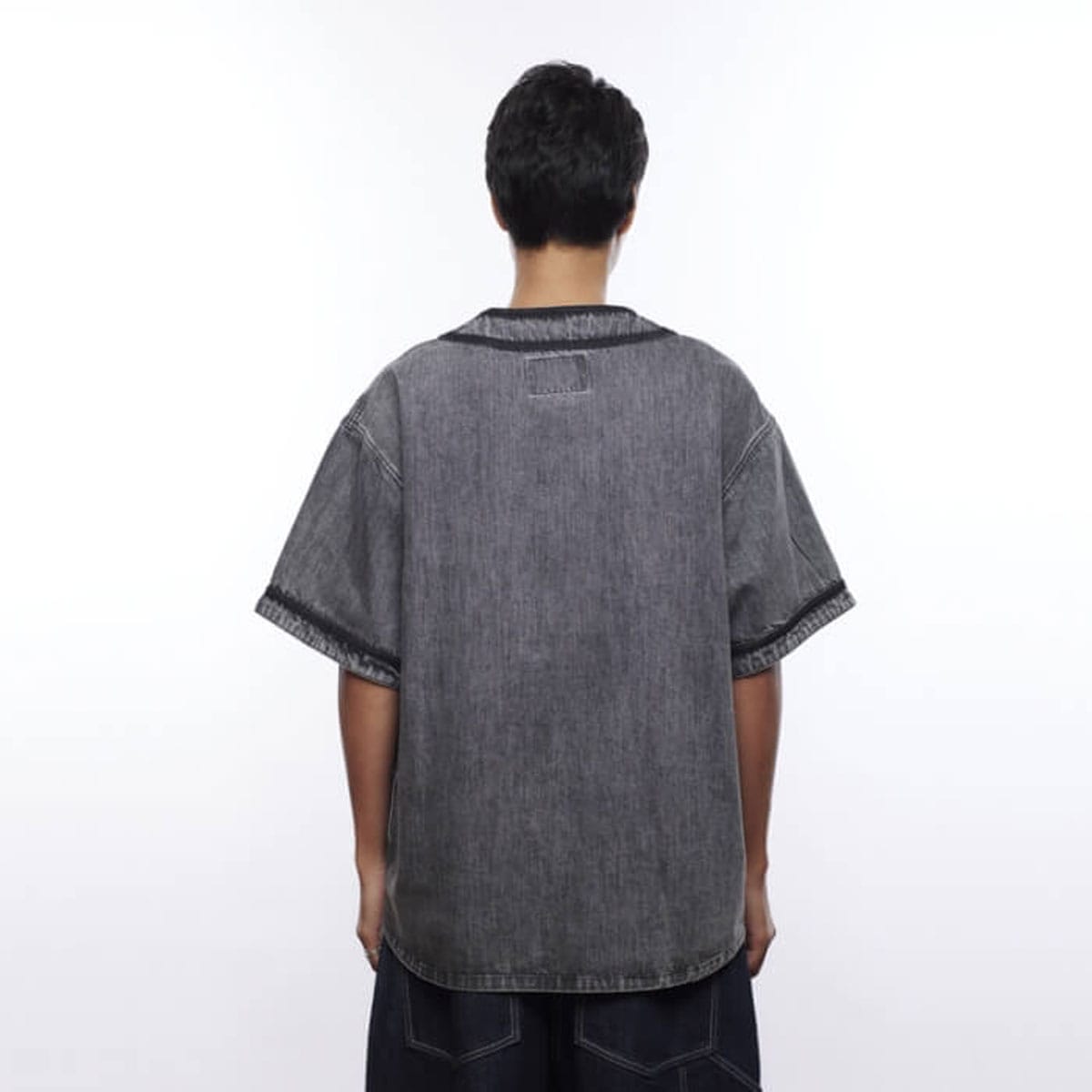 Liberaiders半袖デニムシャツ グレー Liberaiders半袖デニムシャツ グレー Liberaiders｜リベ