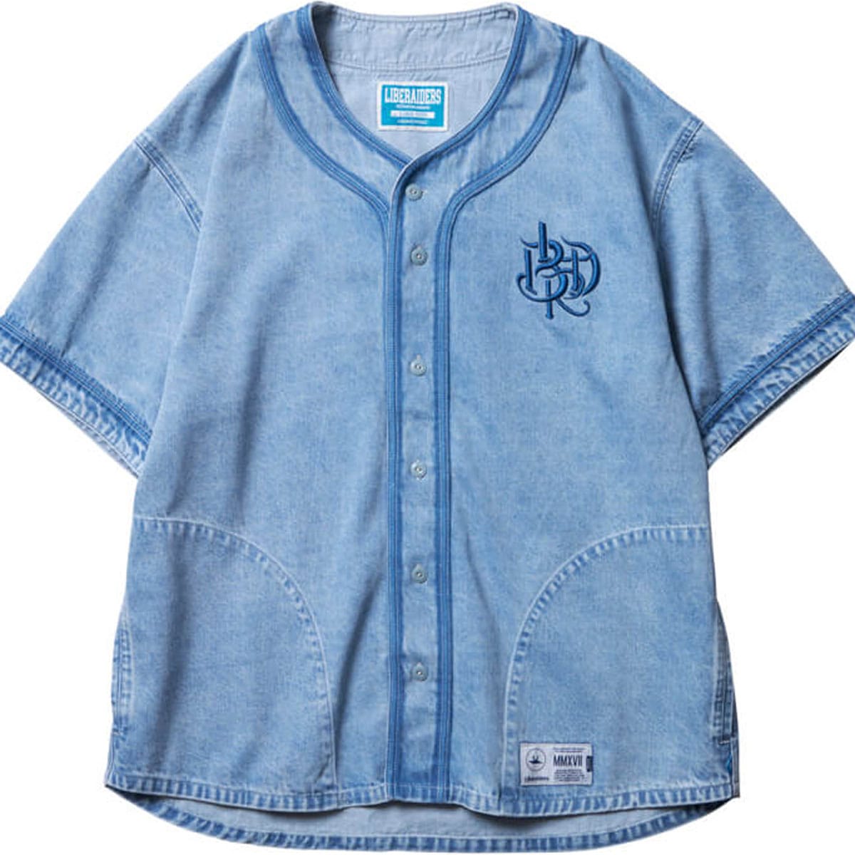 Liberaiders リベレイダース DENIM BASEBALL SHIRT デニムシャツ