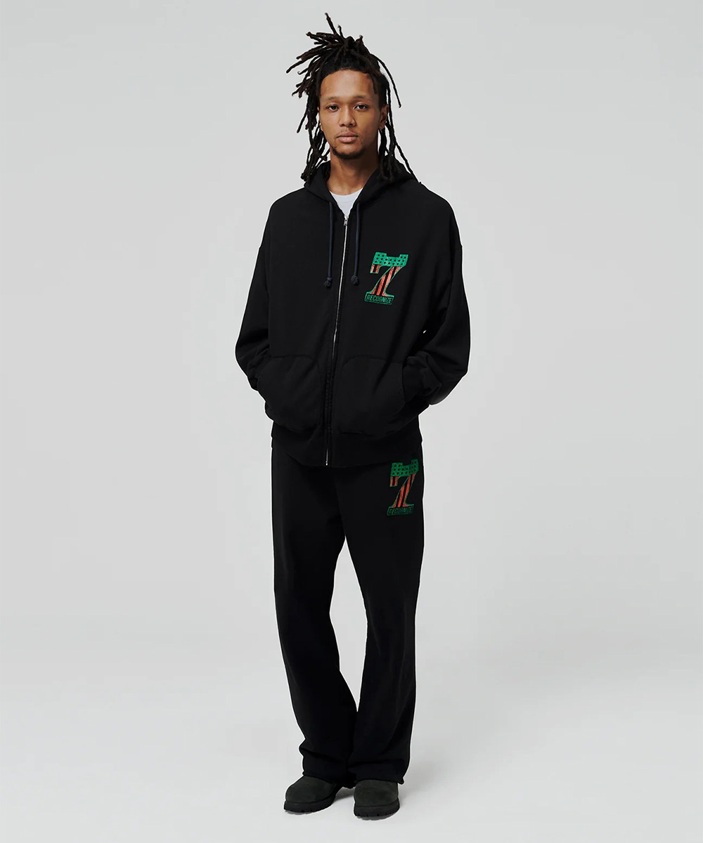 RECOGNIZE レコナイズ #7 VINYL SWEAT PANTS AGED スウェットパンツ