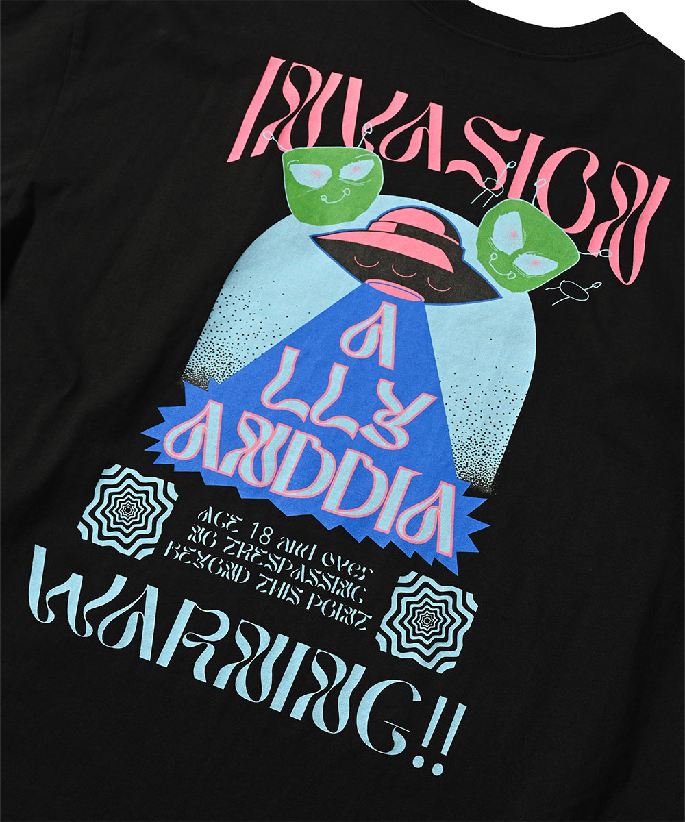 Ally＆Dia アリーアンドダイア WARNING S/S TEE 半袖Tシャツ AD24SS001 