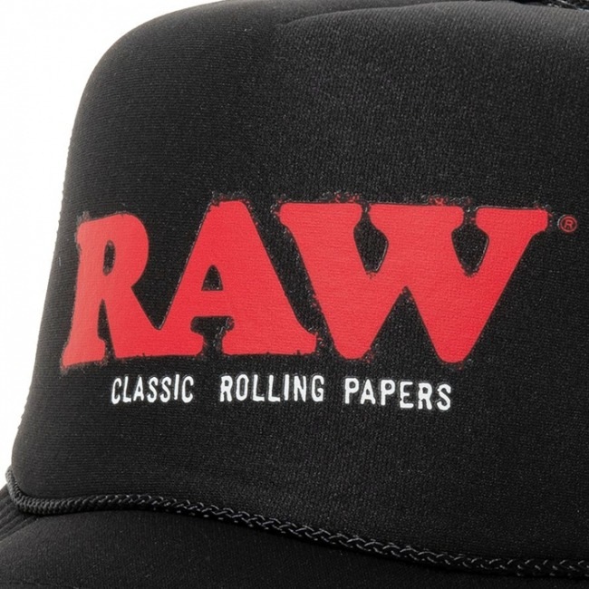 RAW ロウ TRUCKER CAP BLACK メッシュキャップの通販｜Lafayette