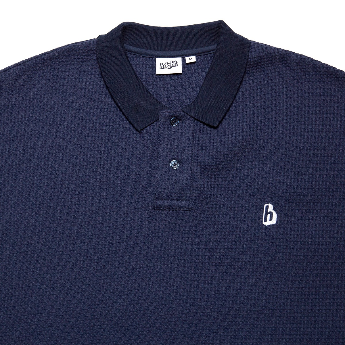 ラルフローレン　ワッフル布地ポロシャツ 大きいサイズ ワッフルロングスリーブクルーネック フォール