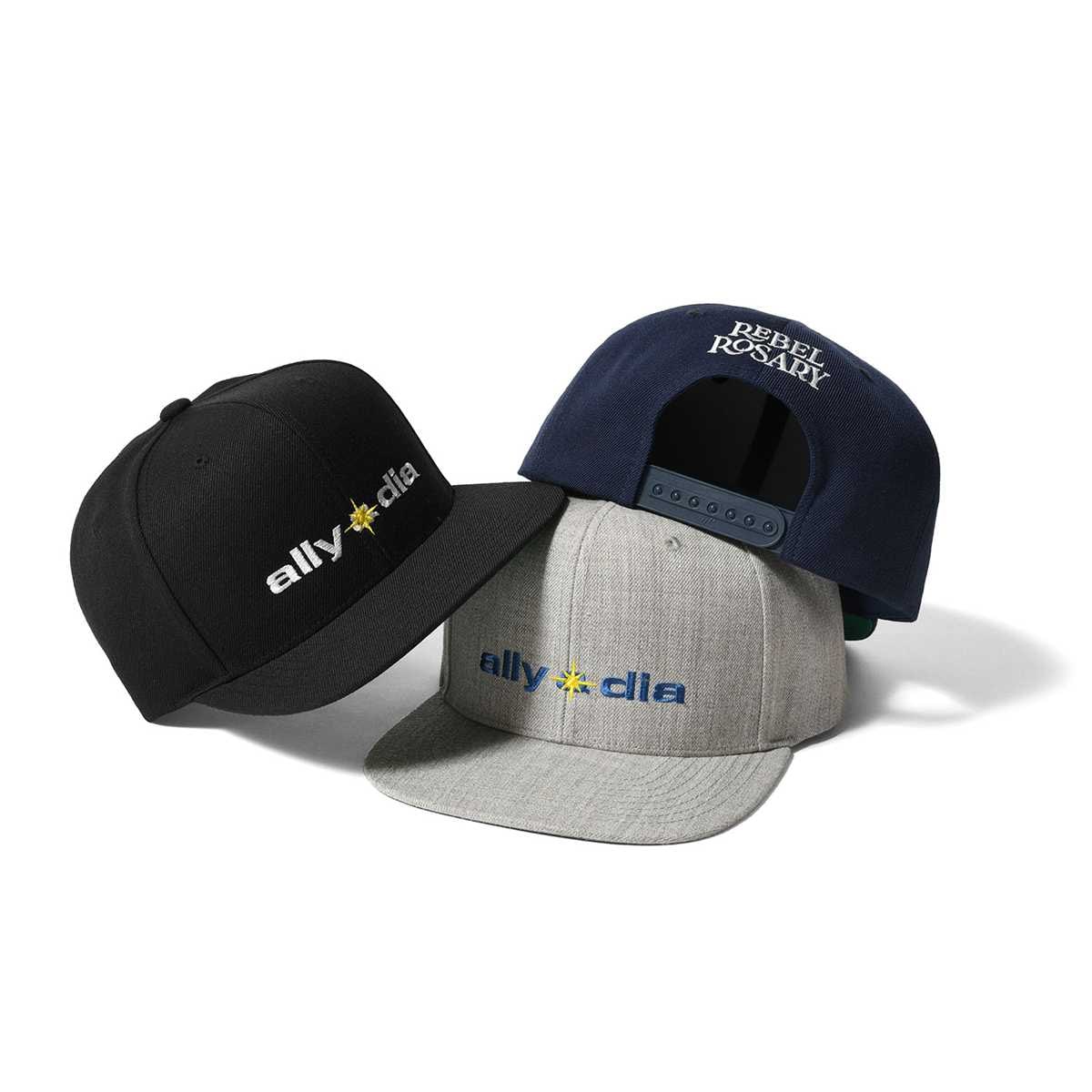 Ally＆Dia アリーアンドダイア ROSARY LOGO SNAP BACK CAP キャップ