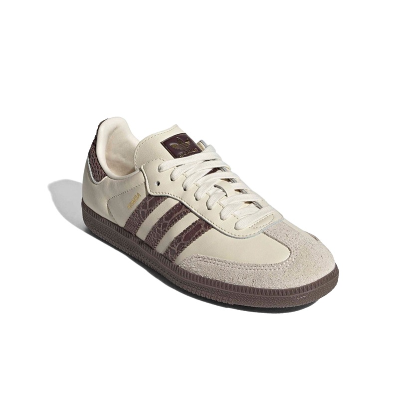 adidas アディダス SAMBA OG W ｸﾘｰﾑﾎﾜｲﾄ/ｱｰｽｽﾄﾚｰﾀ スニーカー IH3980の