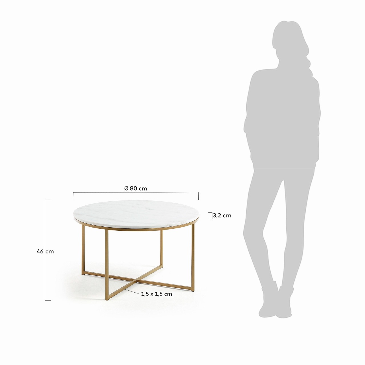 LaForma KAMIDO コーヒーテーブル WALEA コーヒーテーブル（W 120）