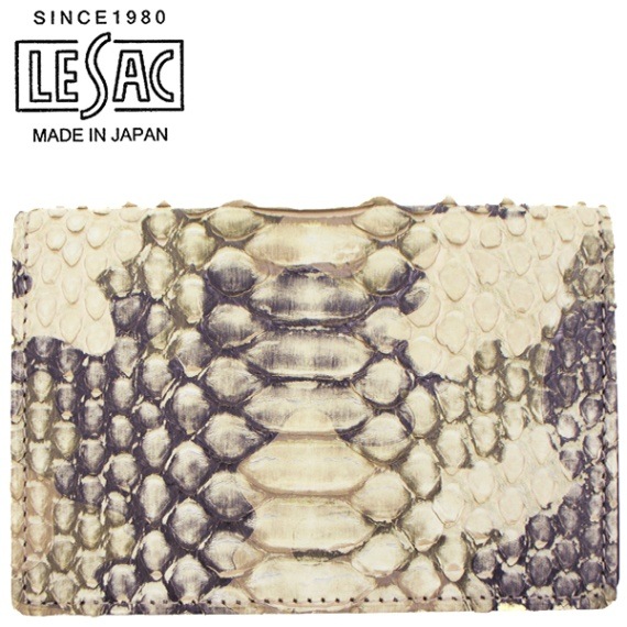 レザック カードケース ダイヤモンドパイソン カモフラージュ柄 カードケース LE'SAC 8122 CAMO KHAKI （カーキ）　