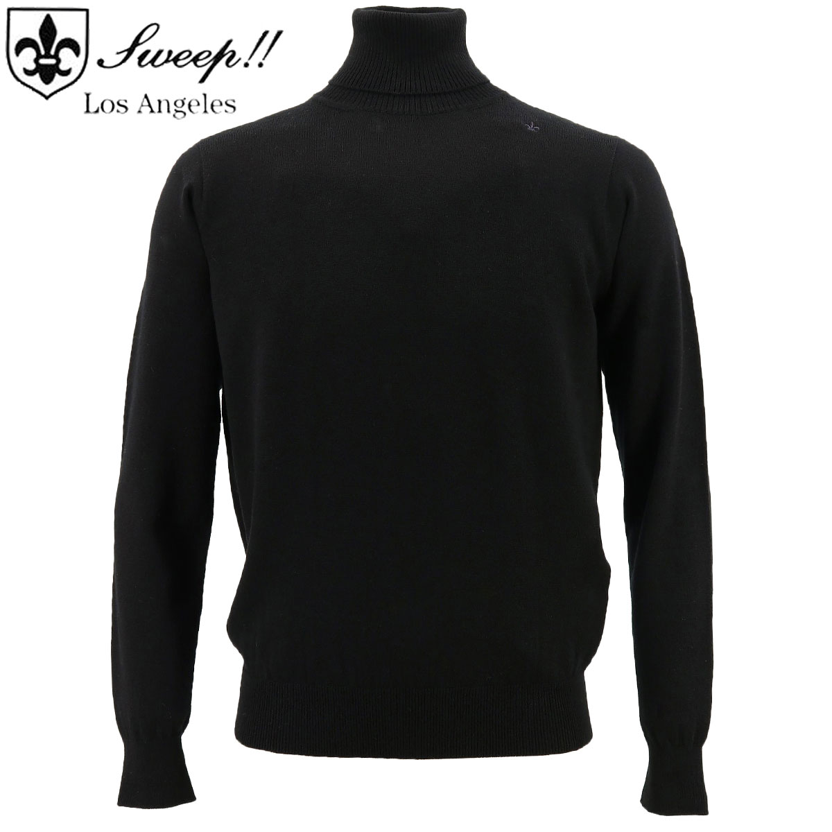 【セール 半額以下】スウィープ ロサンゼルス セーター メンズ ウール タートルネックセーター 12G Sweep!! LosAngeles SL190001 BLACK (ブラック)【返品交換不可】