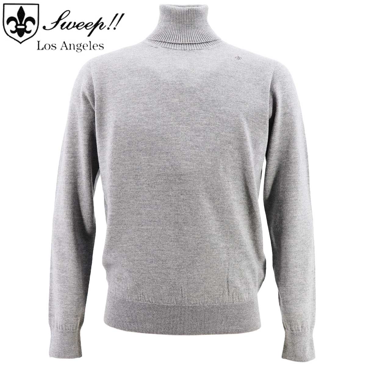 【セール 半額以下】スウィープ ロサンゼルス セーター メンズ ウール タートルネックセーター 12G Sweep!! LosAngeles SL190001 GRAY (グレー)【返品交換不可】