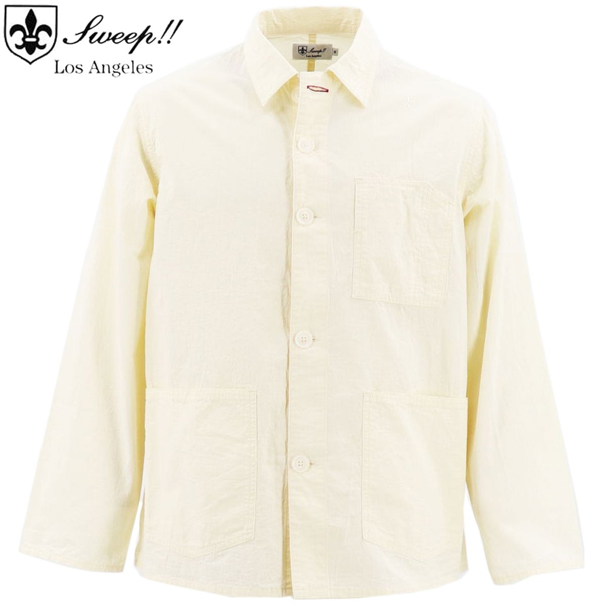 【セール 半額以下】スウィープ ロサンゼルス Sweep!! LosAngeles メンズ オーガニックコットン カバーオール IVORY SL100001 SWP (アイボリー)【返品交換不可】
