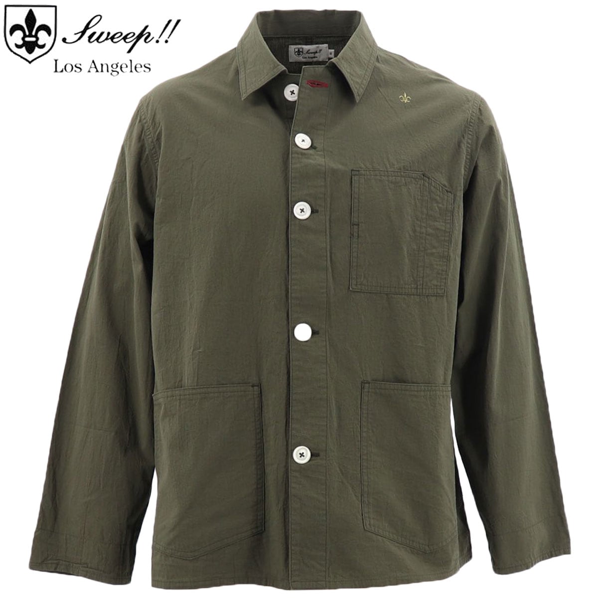 【セール 半額以下】スウィープ ロサンゼルス Sweep!! LosAngeles メンズ オーガニックコットン カバーオール KHAKI SL100001 SWP (カーキ）【返品交換不可】