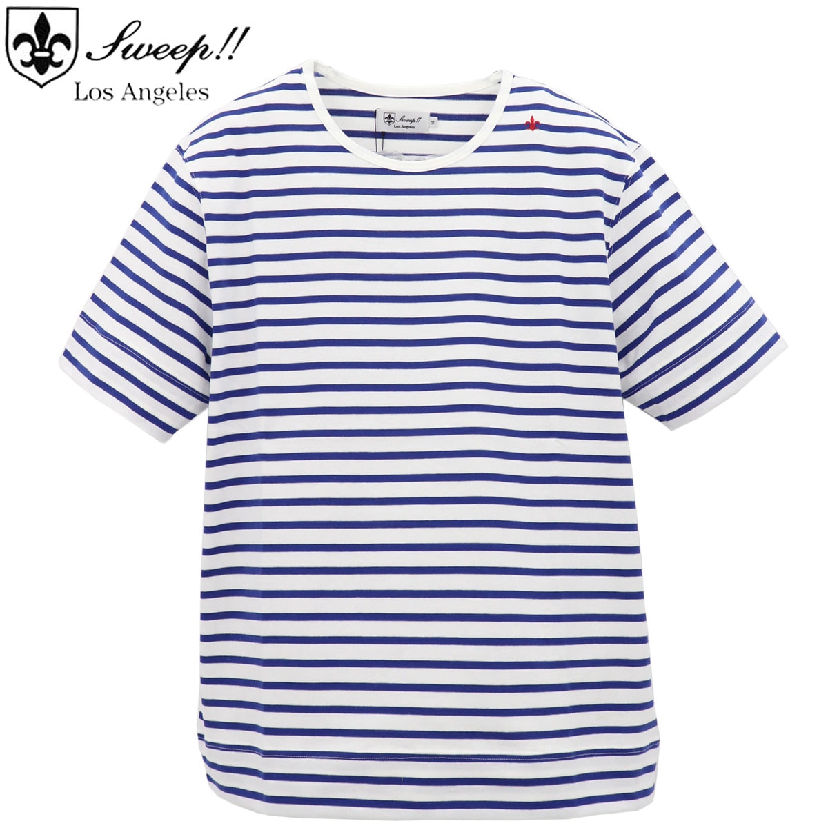 【セール】スウィープ ロサンゼルス Tシャツ メンズ ボーダー クルーネック TシャツBASIC T Sweep!! LosAngeles SHIRT / SL160002 SWP NAVY×WHITE（ネイビー×ホワイト）【返品交換不可】