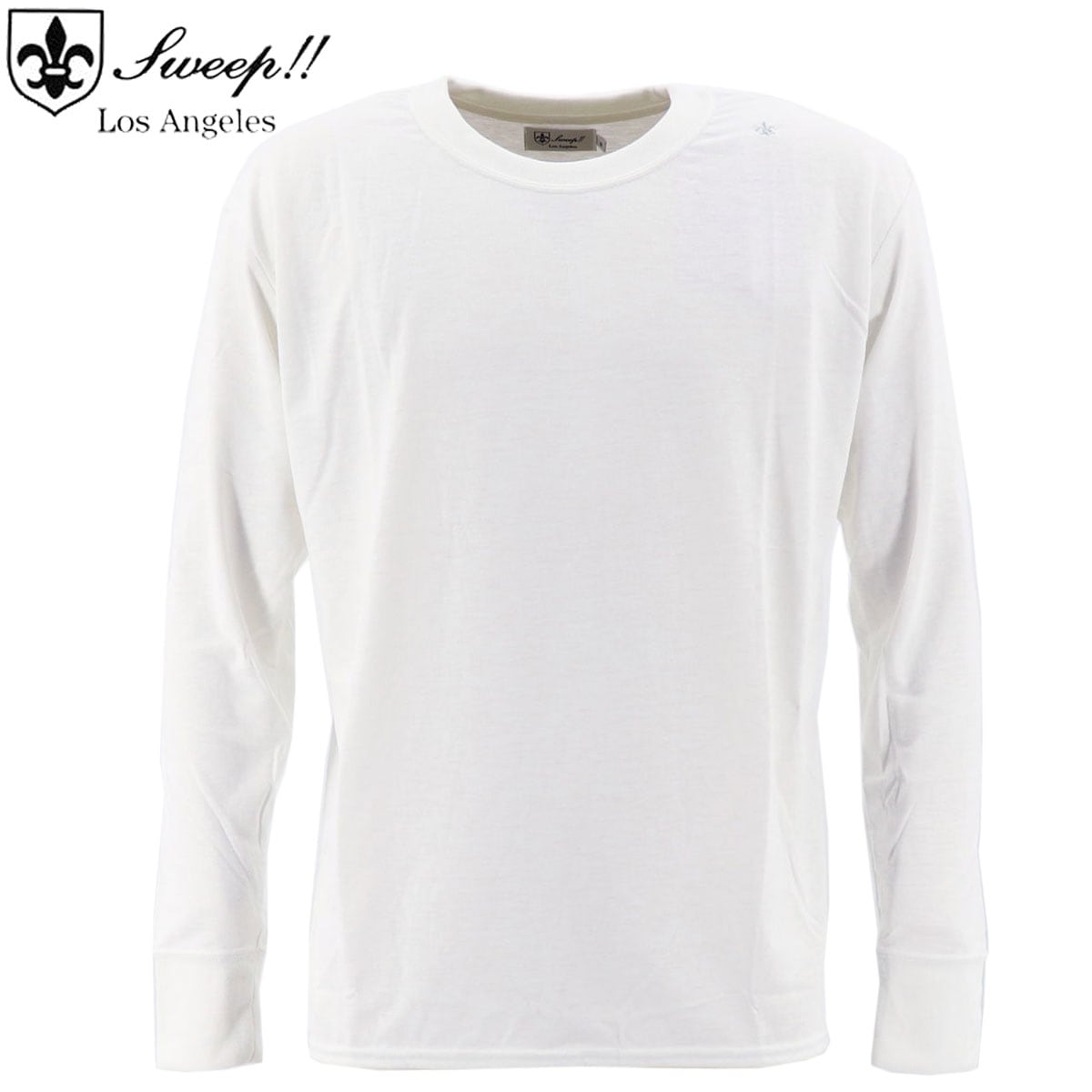 【セール】スウィープ ロサンゼルス ロンT メンズ 吸水速乾 クルーネック Tシャツ Sweep!! LosAngeles WHITE SL150002 SWP (ホワイト）【返品交換不可】