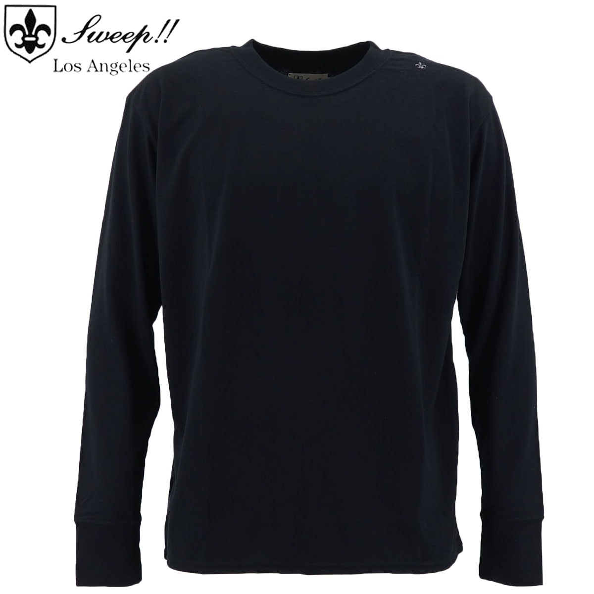 【セール】スウィープ ロサンゼルス ロンT メンズ 吸水速乾 クルーネック Tシャツ Sweep!! LosAngeles BLACK SL150002 SWP (ブラック）【返品交換不可】