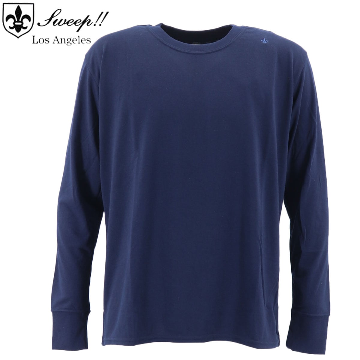 【セール】スウィープ ロサンゼルス ロンT メンズ 吸水速乾 クルーネック Tシャツ Sweep!! LosAngeles NAVY SL150002 SWP (ネイビー）【返品交換不可】