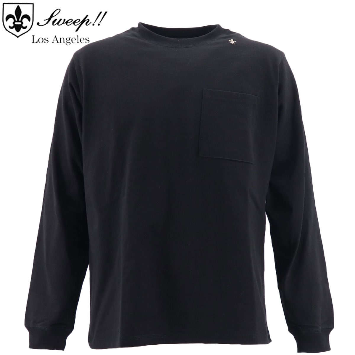【セール】スウィープ ロサンゼルス ロンT メンズ USAコットン クルーネック TシャツUSA Sweep!! LosAngeles COTTON-T / SL150003 SWP BLACK（ブラック）【返品交換不可】