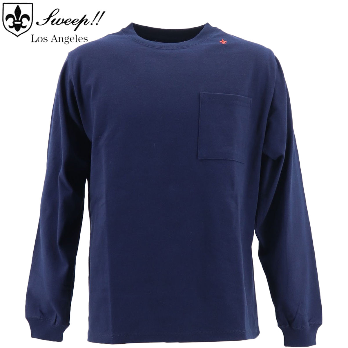【セール】スウィープ ロサンゼルス ロンT メンズ USAコットン クルーネック TシャツUSA Sweep!! LosAngeles COTTON-T / SL150003 SWP NAVY（ネイビー）【返品交換不可】