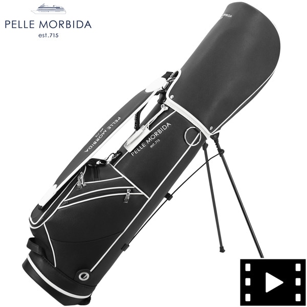 ペッレモルビダ キャディバッグ スタンドキャディバッグ ペッレモルビダゴルフ PELLE MORBIDA GOLF PG001 PMO BLK（ブラック）　