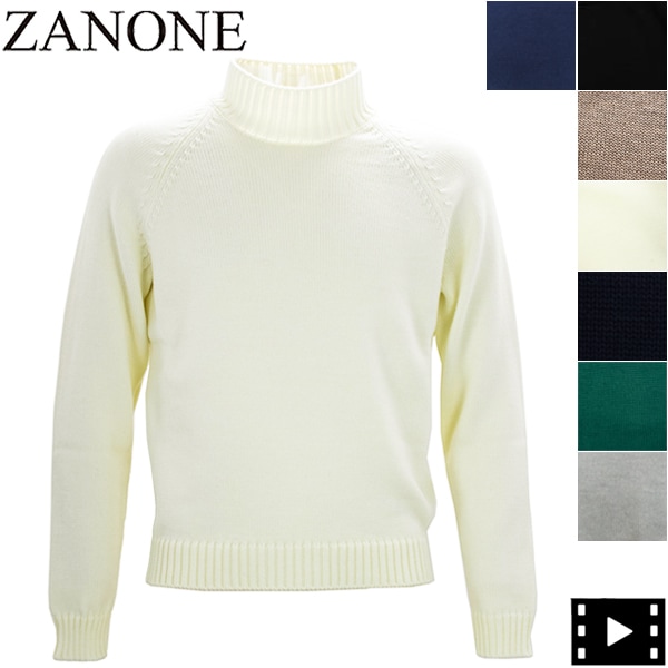 ザノーネ／モックネックニット／ミドルゲージ／46 セール 半額以下】ザノーネ セーター メンズ ミドルゲージニット