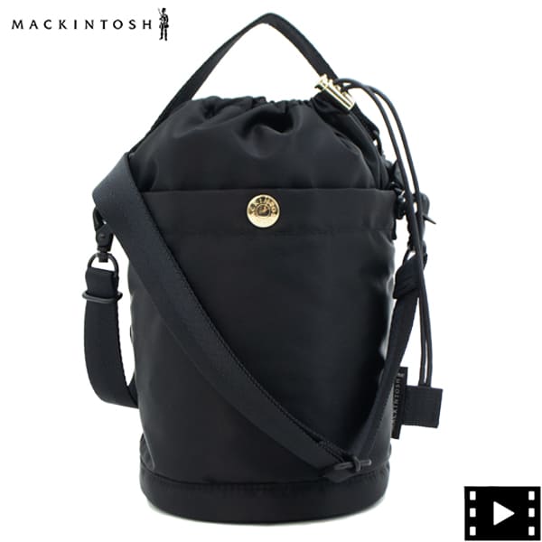 マッキントッシュ ハンドバッグ ナイロン 2WAY ミニバケットショルダーバッグ MACKINTOSH BA-1010 ANNAN BUCKET MCT 1010BAPA PA01/BLACK 秋冬新作