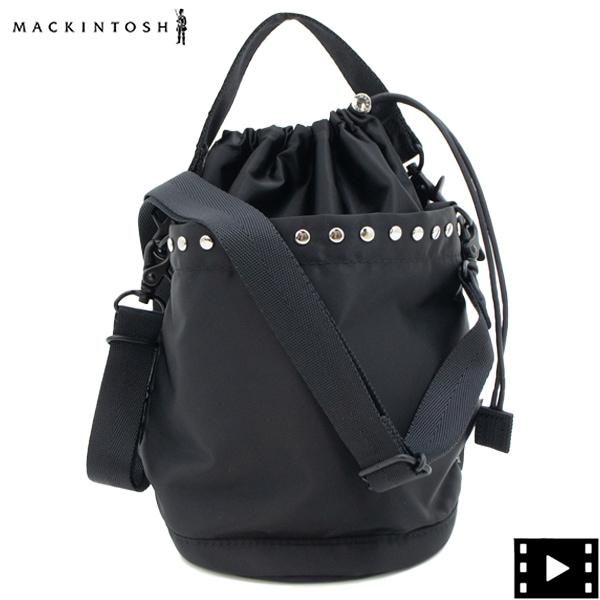 マッキントッシュ バッグ スタッズ ナイロン 2WAY ミニバケットショルダー MACKINTOSH ANNAN BUCKET MCT STUDS BA-1011 1011BAPA PA01/BLACK 