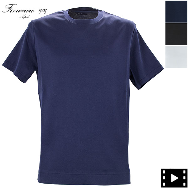 【セール】フィナモレ Tシャツ メンズ コットン 半袖 クルーネックTシャツ FINAMORE MAIORI FNM MA01 【返品交換不可】