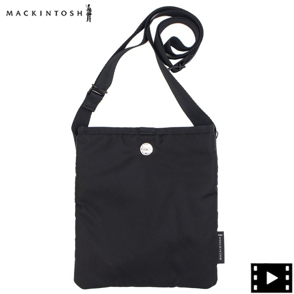 マッキントッシュ サコッシュ ナイロン スクエアサコッシュミニ ショルダーバッグ MACKINTOSH HOWNAM SLIM SACOCHE MCT 1008BAPA PA01/BLACK