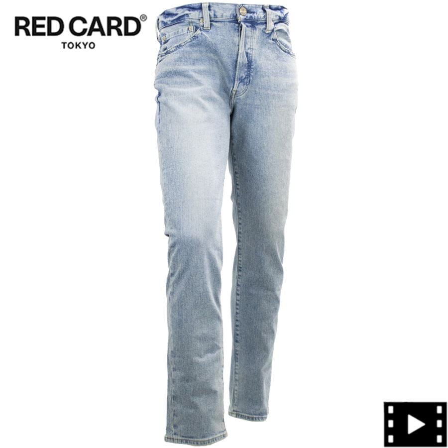 レッドカード トーキョー デニム メンズ ストレッチ スリムテーパード リズム RED CARD TOKYO Rhythm RED Vintage TannedLt 秋冬新作