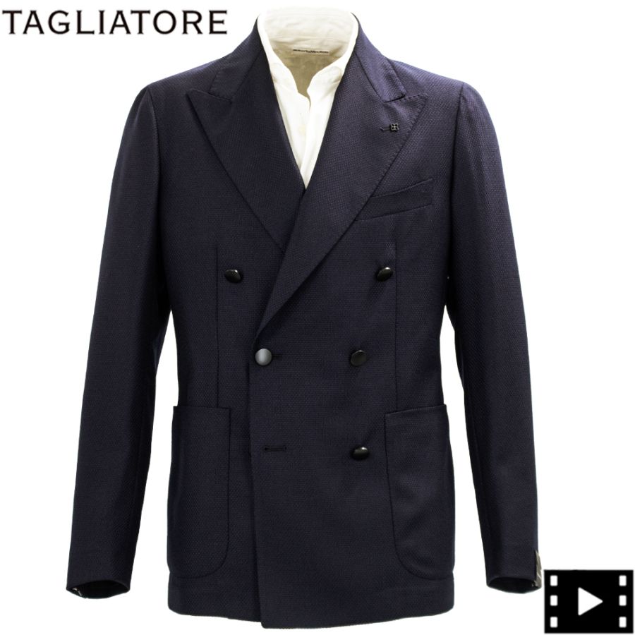 <ピン>TAGLIATORE 新ロゴ ネイビー ウール ジャケット サイズ46 TAGLIATORE タリアトーレ｜札幌のセレクトショップ ガルダローバ