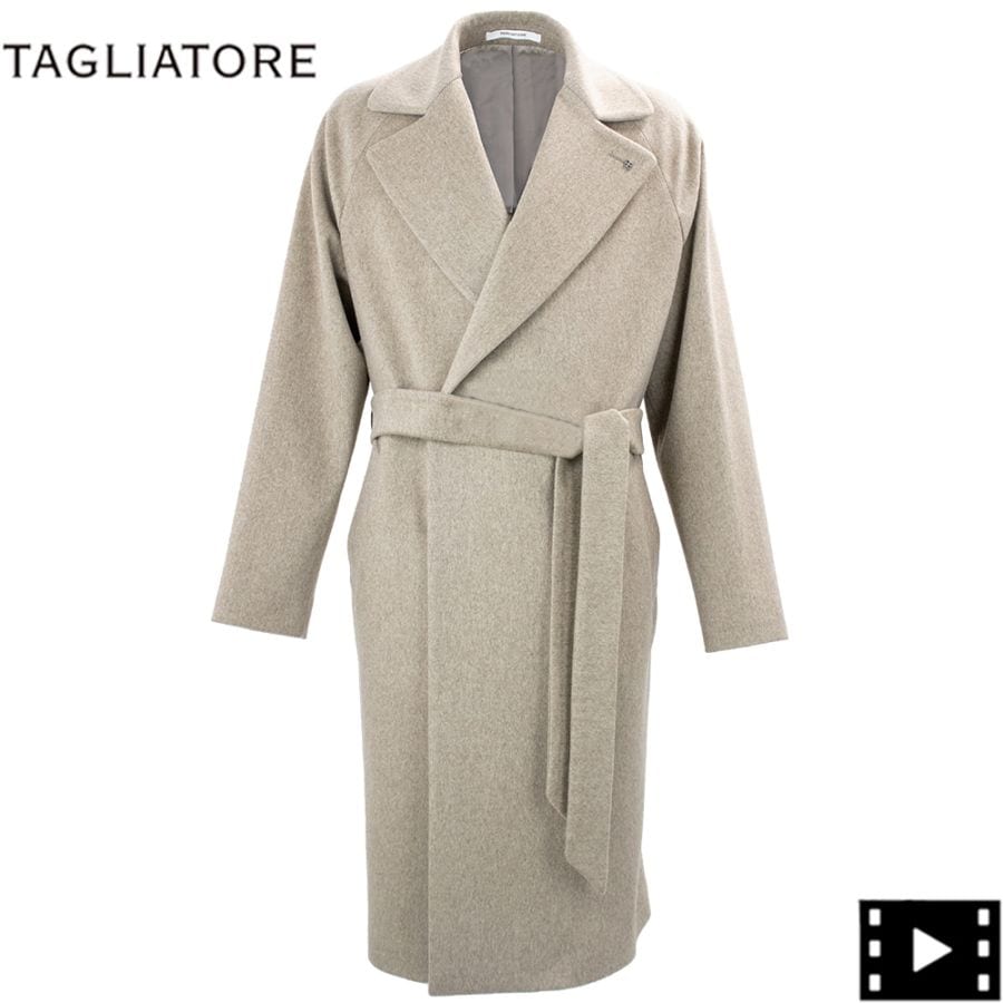 タリアトーレ コート メンズ ロロピアーナ ヴァージンウール ベルテッド ダブルブレストコート ヘンドリクス TAGLIATORE LORO PIANA CAPOLAVORO HENDRICKS TLT 秋冬新作