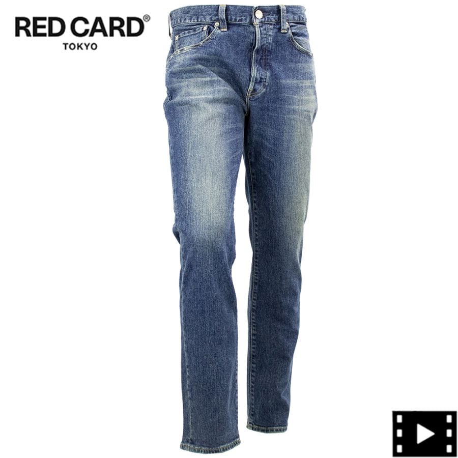 レッドカード トーキョー デニム メンズ ストレッチ スリムテーパード リズム RED CARD TOKYO Rhythm RED Vintage Tanned Mid 春夏新作