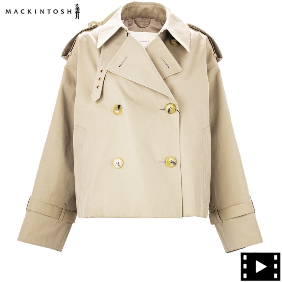 マッキントッシュ コート レディース ショートトレンチコート EYEMOUTH MCT MACKINTOSH HI1215FLOC OC01/HONEY 春夏新作