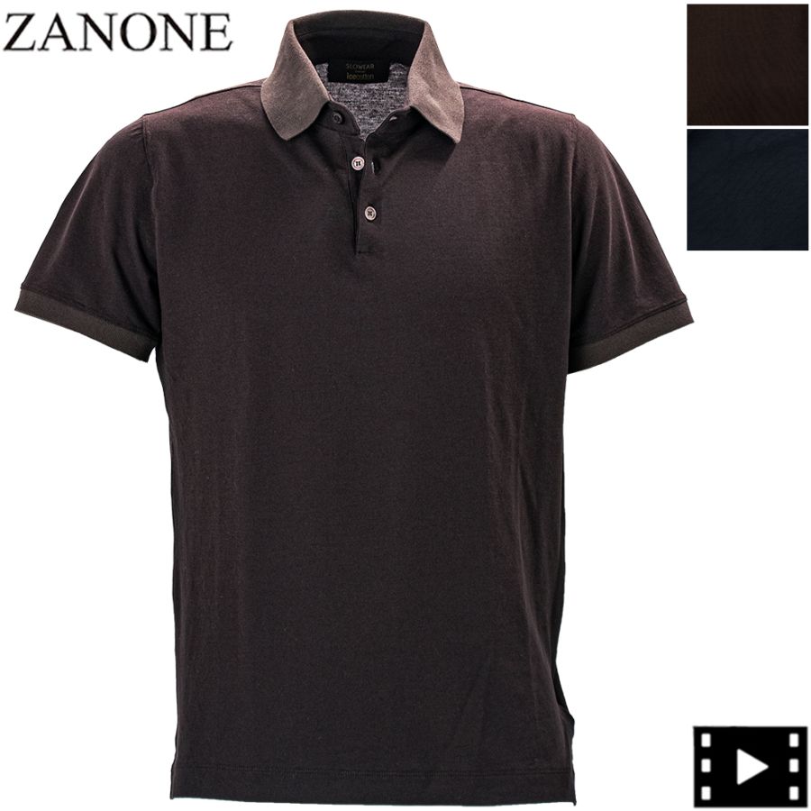 ザノーネ ポロシャツ メンズ アイスコットンジャージー スリムフィット 半袖 ポロシャツ ZANONE POLO MC 815159 ZAN ZQ316 春夏新作