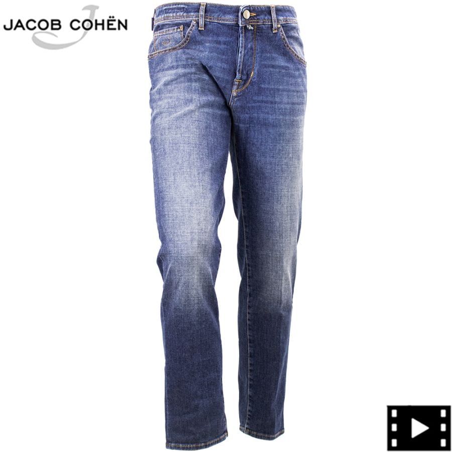 ヤコブコーエン デニム メンズ ストレッチ テーパードフィット デニム スコット JACOB COHEN SCOTT JCB JUM_QE015 200D 春夏新作