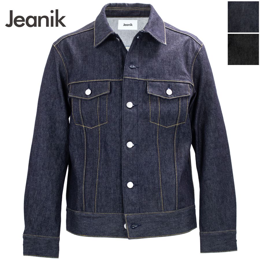 ジーニック ブルゾン メンズ ワンウォッシュデニム Gジャン サードモデル デニムジャケット Jeanik 3ed G-JKT JEANIK0103 JNK 春夏新作