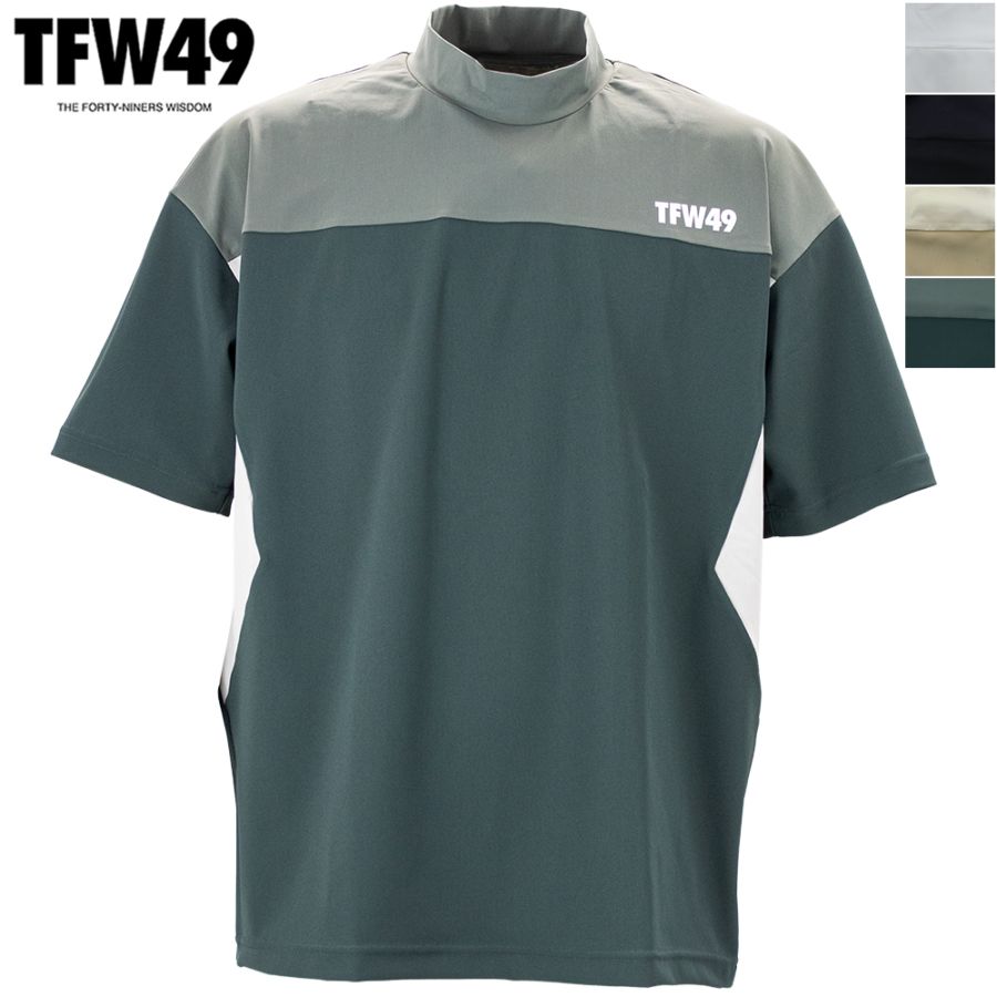 ティーエフダブリュー49 ゴルフ ウェア メンズ ワイドショートスリーブモックネック TFW49 WIDE SHORT SLEEVE MOCKNECK T102610011 TFW 春夏新作