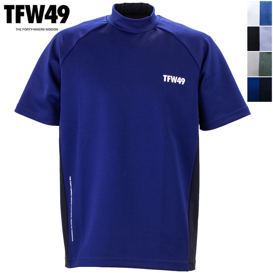 ティーエフダブリュー49 ゴルフ ウェア メンズ サイドパネルショートスリーブモックネック TFW49 SIDE PANEL SHORT SLEEVE MOCKNECK T102610010 TFW 春夏新作