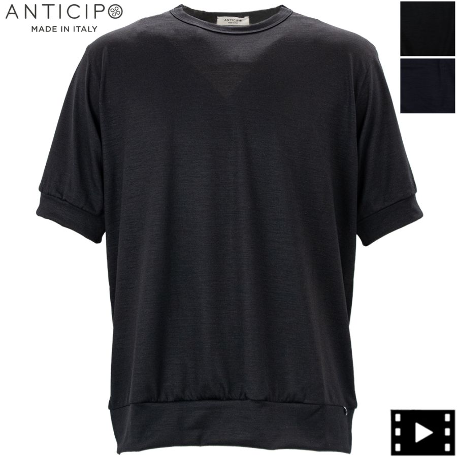 アンティーチポ Tシャツ メンズ レダアクティブウール 半袖 カットソー ネッビオーロ ANTICIPO NEBBIOLO ATP ACTIVE WOOL 春夏新作