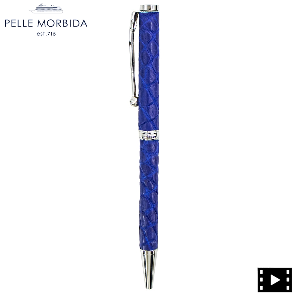 ペッレモルビダ ペン クロコダイル ボールペン PELLE MORBIDA PMO-CRAC102 PMO BLUE 春夏新作