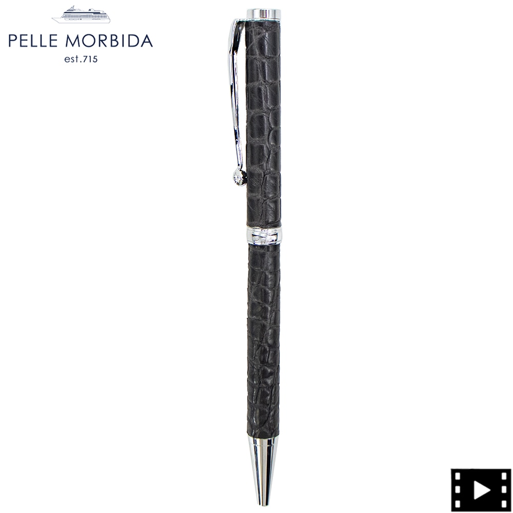 ペッレモルビダ ペン クロコダイル ボールペン PELLE MORBIDA PMO-CRAC102 PMO CHARCOAL GRAY 春夏新作
