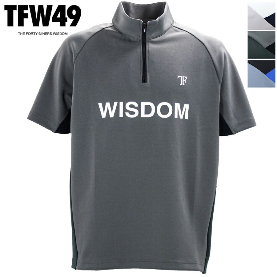 ティーエフダブリュー49 ゴルフ ウェア メンズ ハーフジップ ショートスリーブ モックネックT TFW49 HALF ZIP S/S MOCK NECK TEE T102620005 TFW 秋冬新作