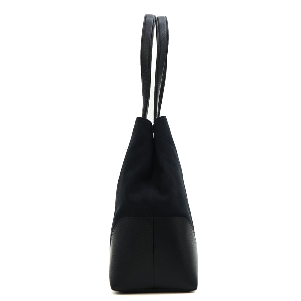 ペッレモルビダ バッグ 撥水 エコスエード シュリンクレザー コンビトートバッグ コローレ PELLE MORBIDA Colore PMO-ST013F PMO BLACK 秋冬新作