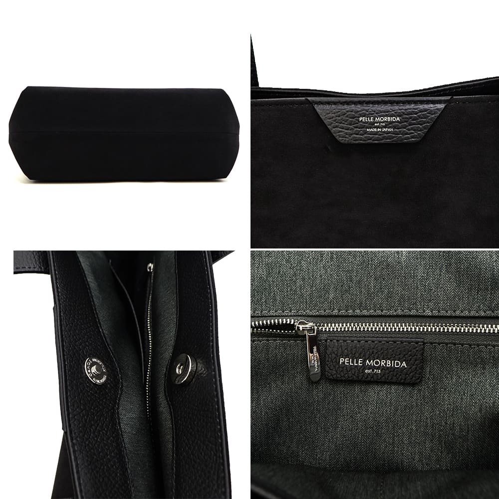 ペッレモルビダ バッグ アルカンターラ トートバッグ コローレ PELLE MORBIDA Colore PMO-ST014AL PMO BLACK 秋冬新作