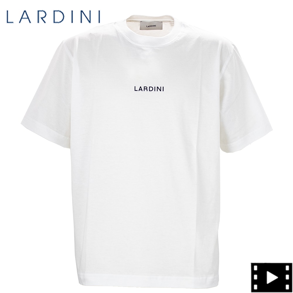 「ラルディーニ」イタリア製 ブートニエールプリント クルーネックTシャツ M ラルディーニ」イタリア製 ブートニエールプリント クルーネックT
