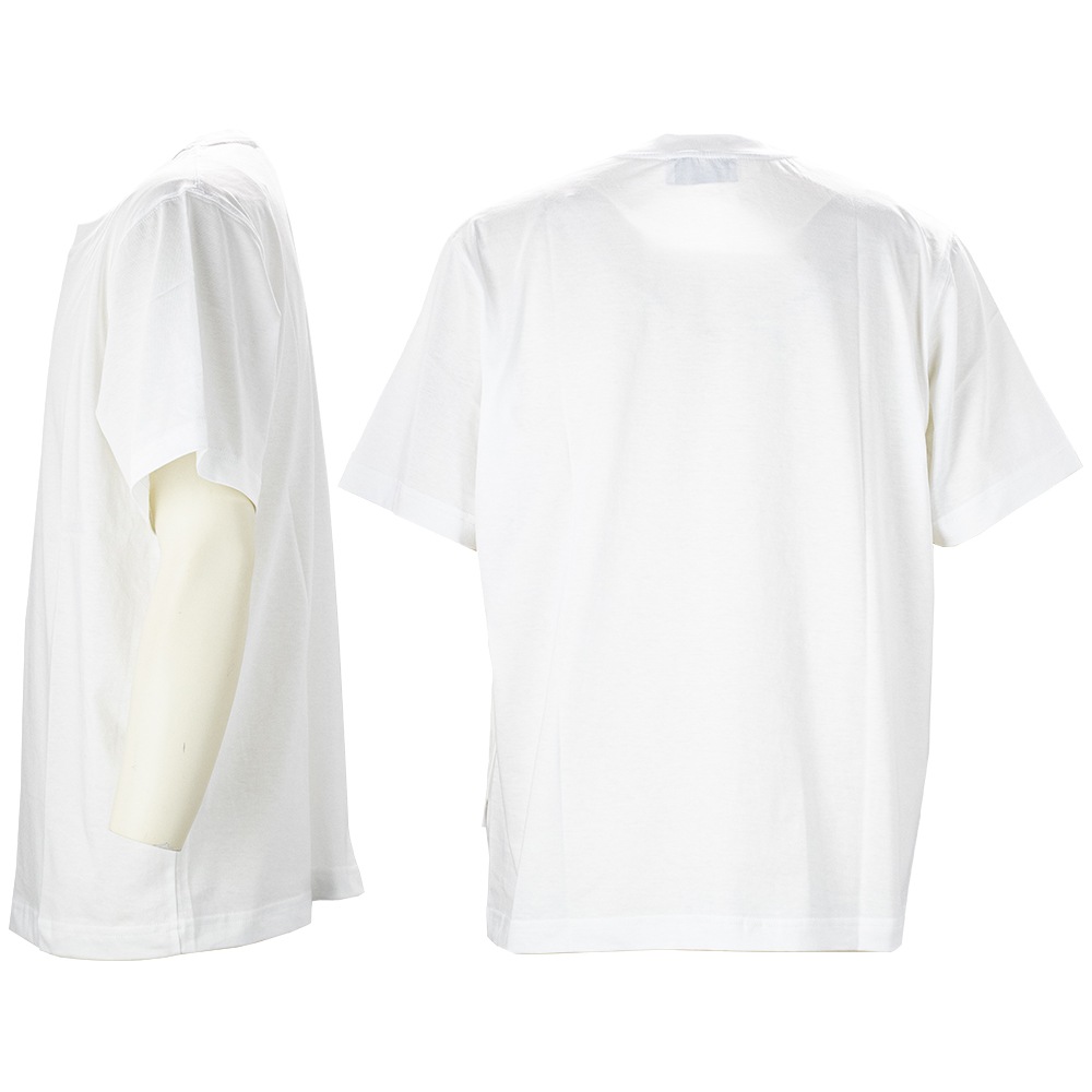 ラルディーニ Tシャツ メンズ コットン 半袖 ロゴプリント クルー