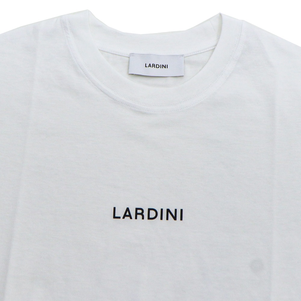 ラルディーニ Tシャツ メンズ コットン 半袖 ロゴプリント クルー