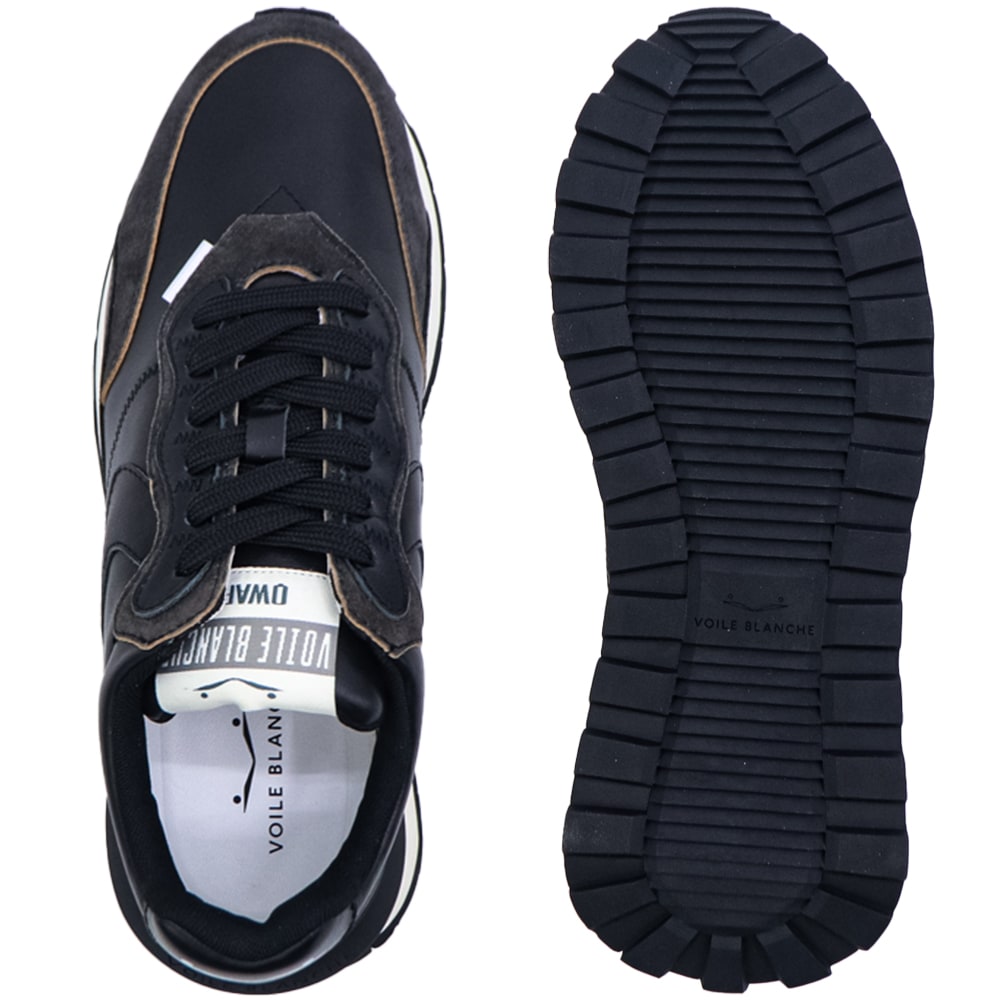 ボイルブランシェ スニーカー メンズ レザー スエード ローカットスニーカー VOILE BLANCHE QWARK HYPE MAN VBC 20177930/17 0A01 秋冬新作