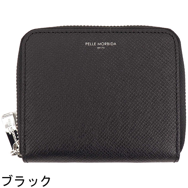 ペッレモルビダ 財布 バルカ 型押しレザー ラウンドジップ ミニ財布 BARCA PELLE MORBIDA PMO-BA325 PMO